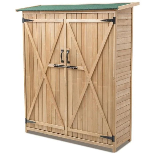 2‑Door Waterproof Lockable Outdoor Storage Shed - Outdoor Structures UK