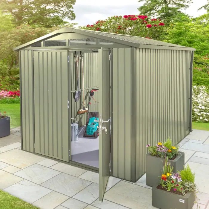 Alton Shed 10FT x 6FT W 3m x D 1.84m x H 2.13m Green - Outdoor Structures UK