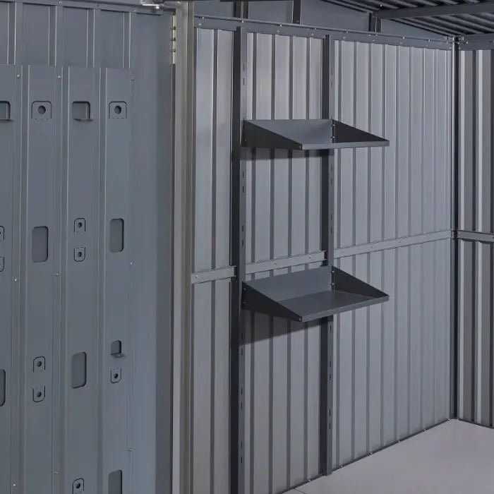 Alton Shed 10FT x 6FT W 3m x D 1.84m x H 2.13m Grey - Outdoor Structures UK