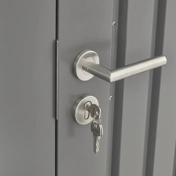 Alton Shed 10FT x 6FT W 3m x D 1.84m x H 2.13m Grey - Outdoor Structures UK