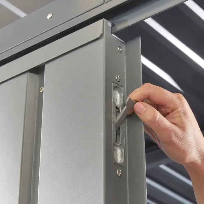 Alton Shed 10FT x 6FT W 3m x D 1.84m x H 2.13m Grey - Outdoor Structures UK