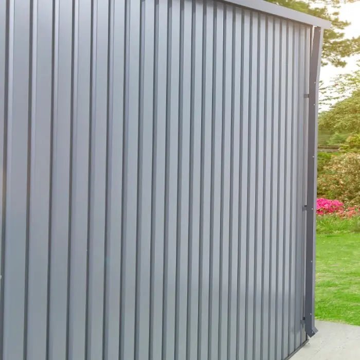 Alton Shed 10FT x 8FT W 3m x D 2.44m x H 2.13m Grey - Outdoor Structures UK