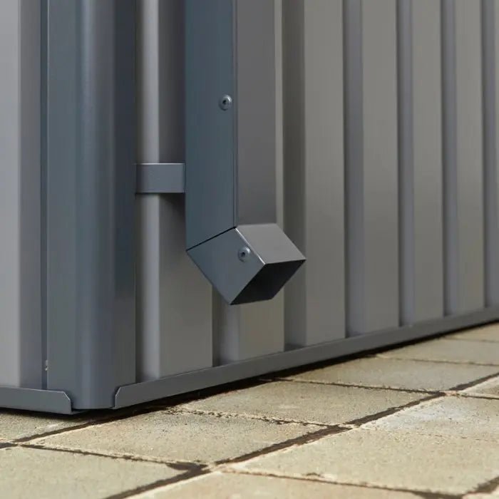 Alton Shed 10FT x 8FT W 3m x D 2.44m x H 2.13m Grey - Outdoor Structures UK