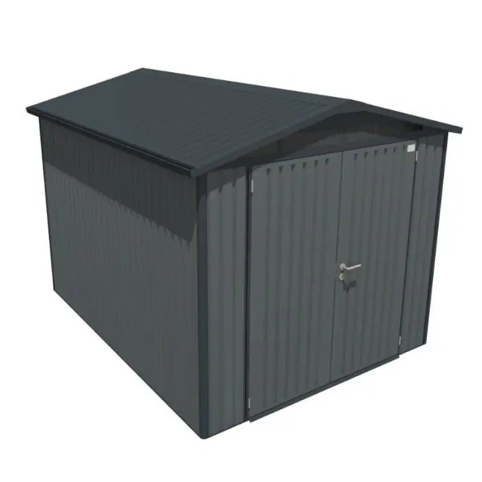 Alton Shed 10FT x 8FT W 3m x D 2.44m x H 2.13m Grey - Outdoor Structures UK