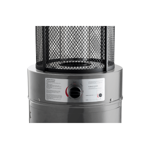Emporio Flame Heater (Silver) - Outdoor Structures UK