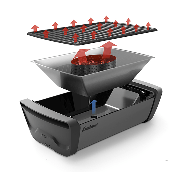 Enders® Aurora Grey Tabletop BBQ - Outdoor Structures UK