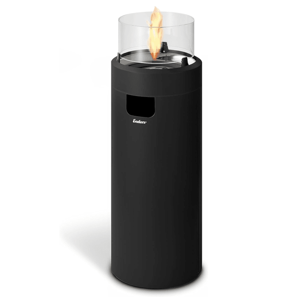 Enders® Large Black NOVA LED Flame Heater - Outdoor Structures UK