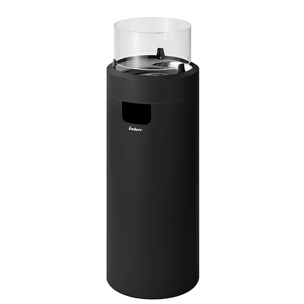 Enders® Large Black NOVA LED Flame Heater - Outdoor Structures UK