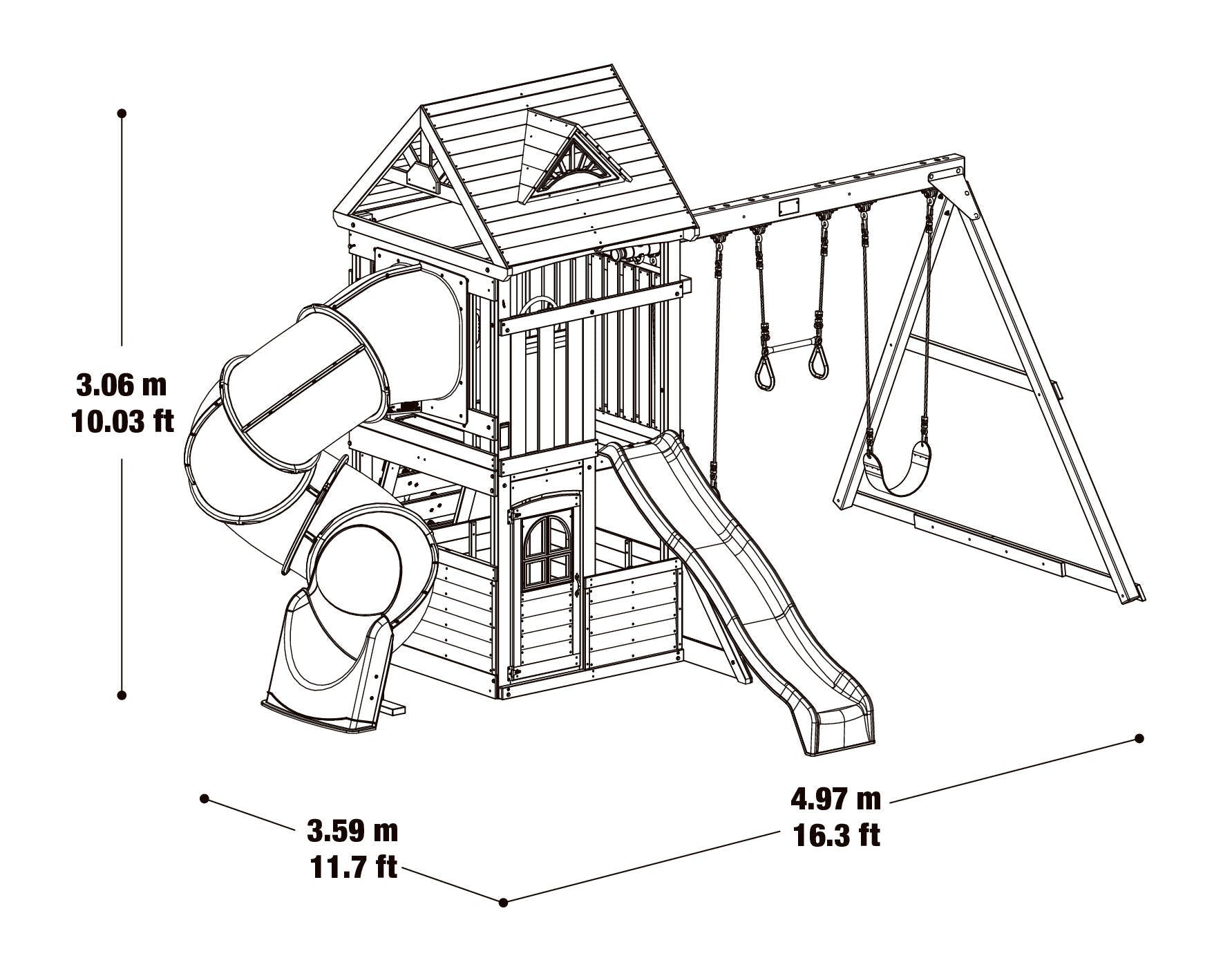 Mountain Peak Wooden Climbing Frame - Outdoor Structures UKMountain Peak Wooden Climbing FrameOutdoor Structures UK