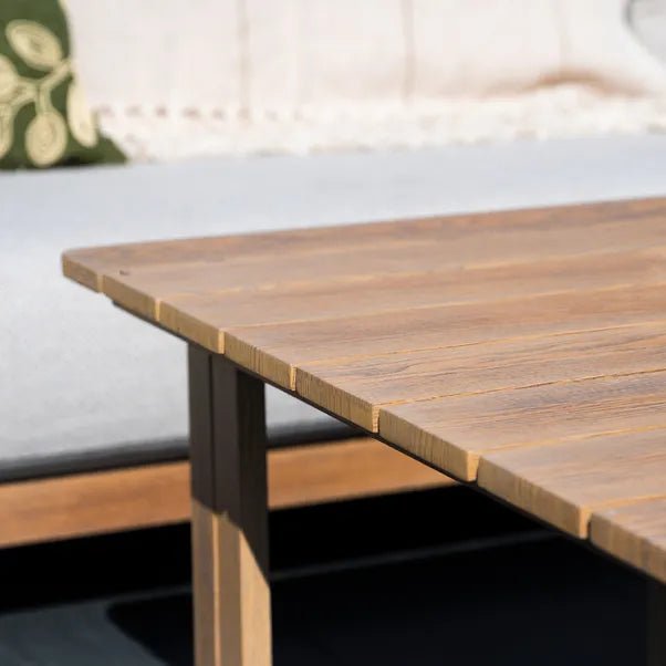 Norfolk Leisure Darlington Wood‑Look Aluminium Corner Set - Outdoor Structures UK