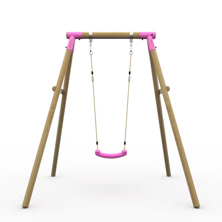 Plum® Bush BabyTM Wooden Swing Set - Single Swing - Outdoor Structures UK