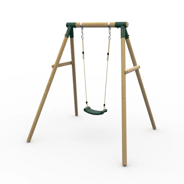 Plum® Bush BabyTM Wooden Swing Set - Single Swing - Outdoor Structures UK