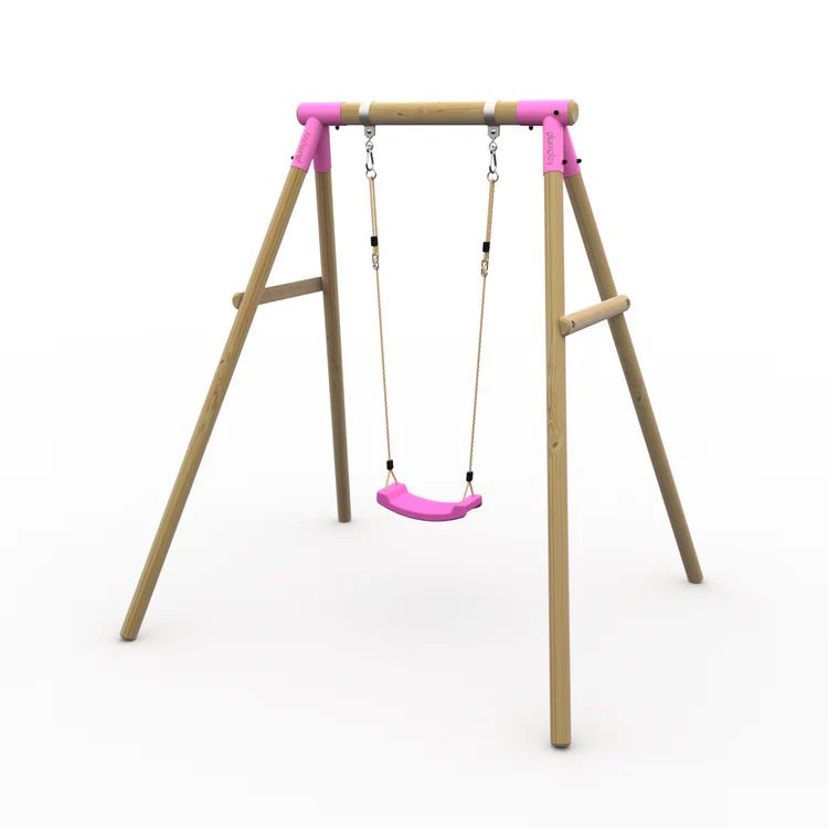 Plum® Bush BabyTM Wooden Swing Set - Single Swing - Outdoor Structures UK