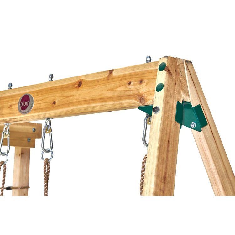 Plum Cube with Swing Arm – Wooden Climbing & Swing Play Centre - Outdoor Structures UK