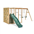 Plum Cube with Swing Arm – Wooden Climbing & Swing Play Centre - Outdoor Structures UK