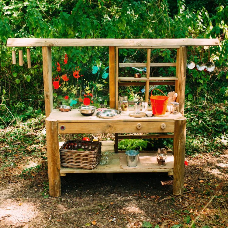 Plum Discovery Mud Pie Kitchen – Outdoor Sensory Play & Nature Learning - Outdoor Structures UK