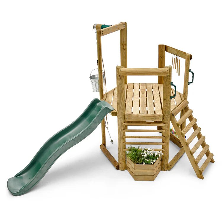 Plum Discovery Woodland Treehouse – Outdoor Nature Play & Creative Exploration - Outdoor Structures UK