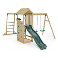 Plum Lookout Tower Wooden Play Centre – Swing, Slide & Climbing Adventure - Outdoor Structures UK