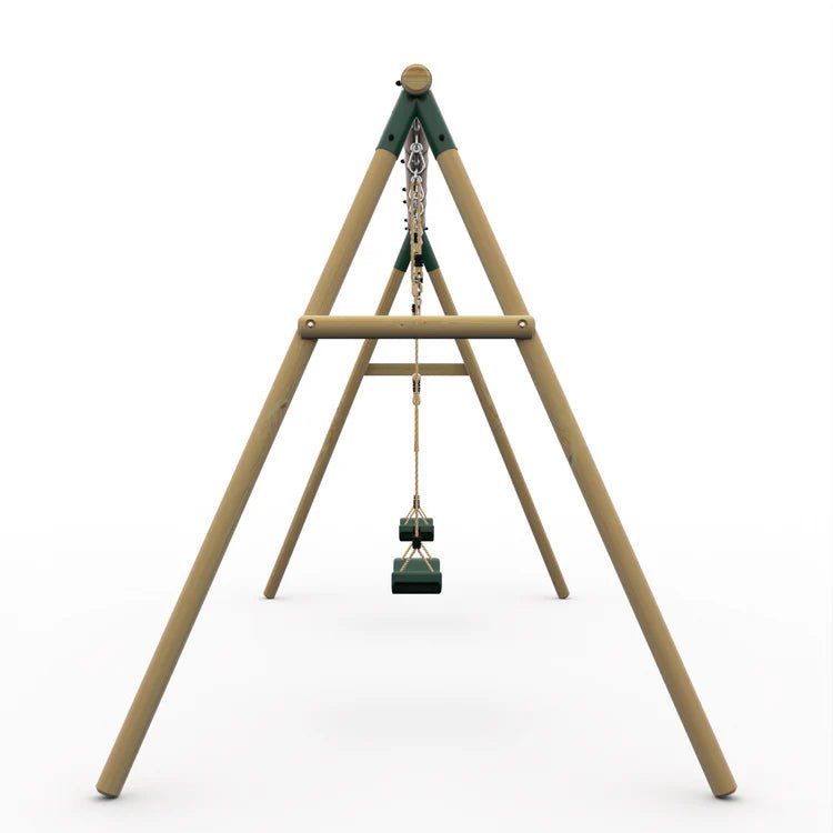 Plum Mangabey Wooden Swing Set with Trapeze - Outdoor Structures UK