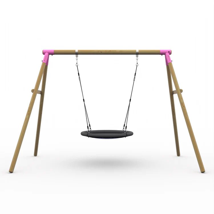 Plum® Spider Monkey IITM Wooden Swing Set - Nest Swing - Outdoor Structures UK