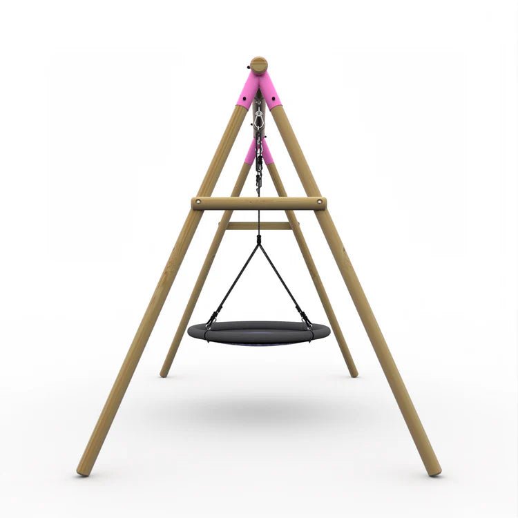 Plum® Spider Monkey IITM Wooden Swing Set - Nest Swing - Outdoor Structures UK