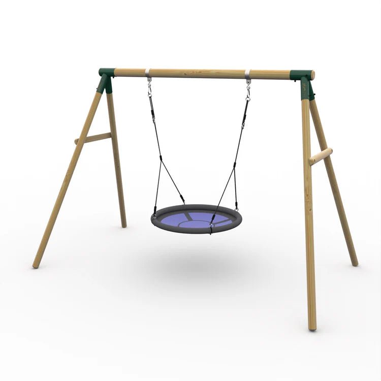 Plum® Spider Monkey IITM Wooden Swing Set - Nest Swing - Outdoor Structures UK