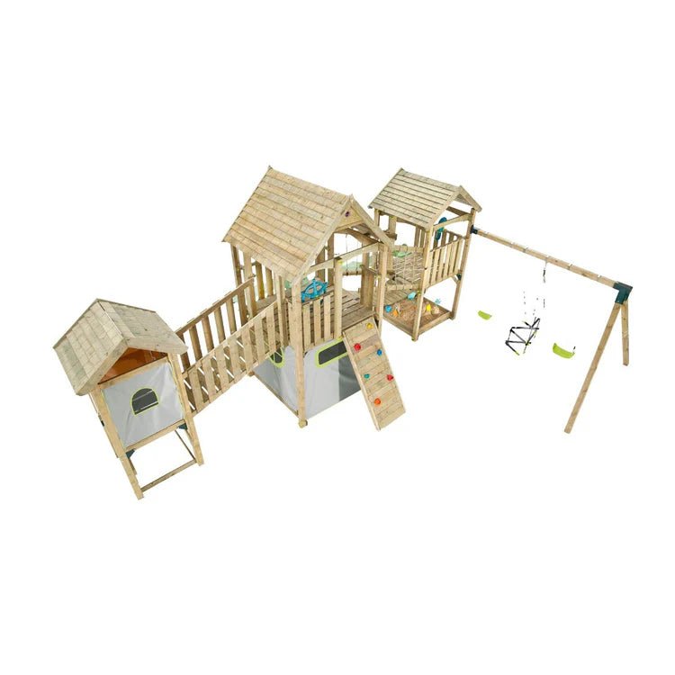 Plum Wildebeest Playground – Ultimate Multi‑Activity Wooden Play Centre - Outdoor Structures UK
