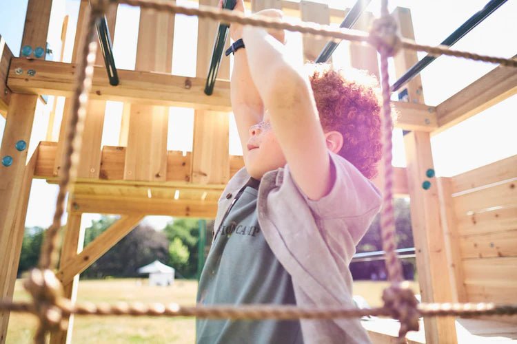 Plum Wooden Climbing Cube XL with Swing Arm – Ultimate Multi‑Activity Play Centre - Outdoor Structures UK