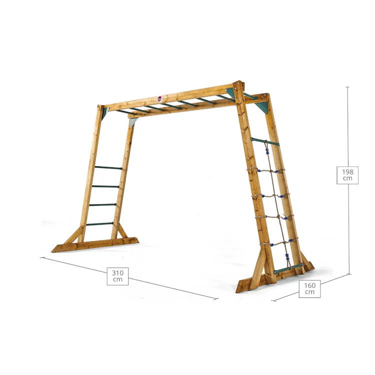 Plum Wooden Monkey Bars – Stand‑Alone Climbing Frame - Outdoor Structures UK