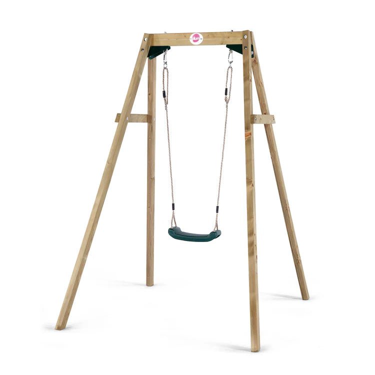 Plum® Wooden Single Swing Set - Outdoor Structures UK