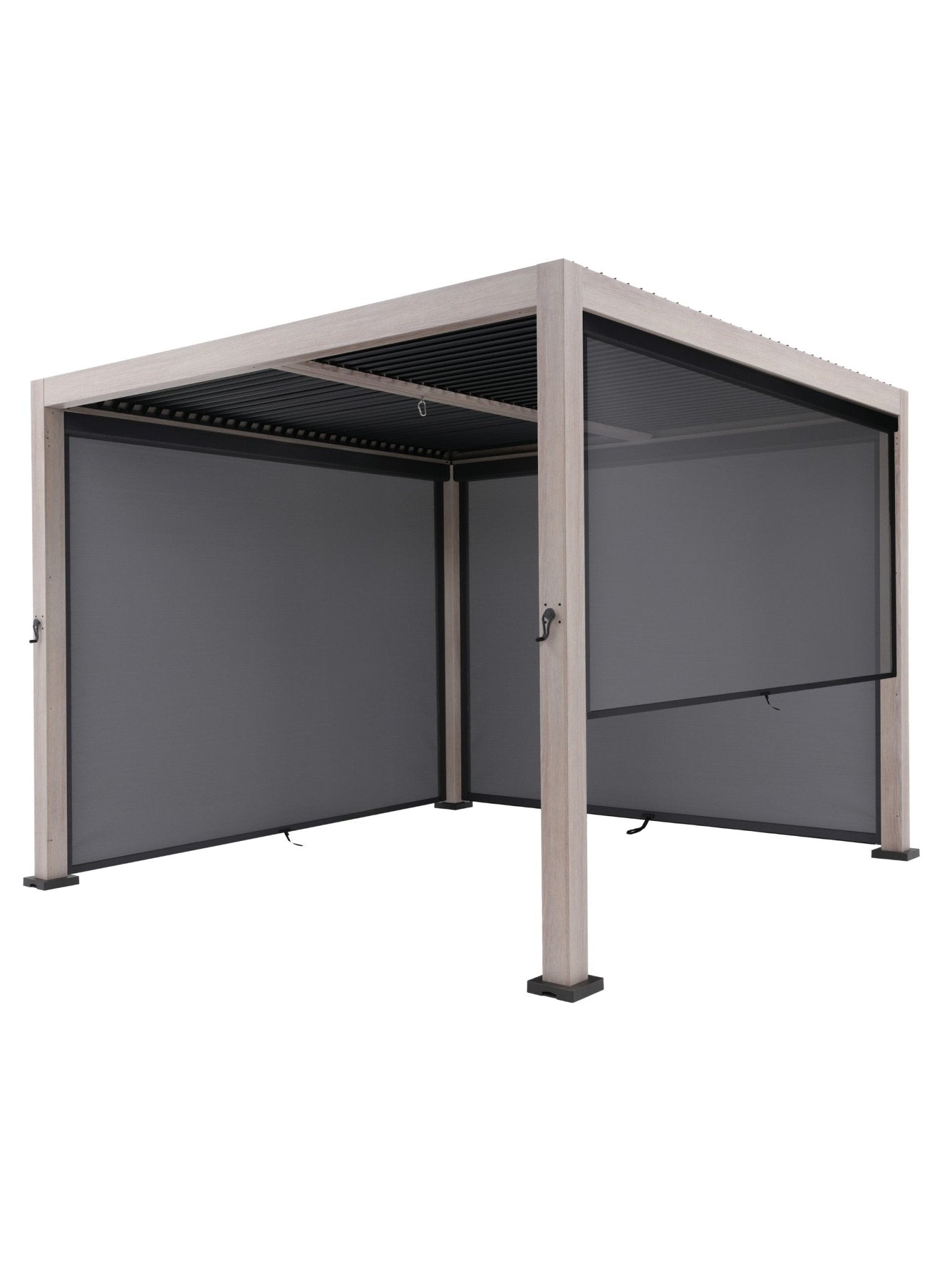 Signature Pergola 3 x 3m with 3 Blinds Incl Delivery and Installation - Outdoor Structures UK