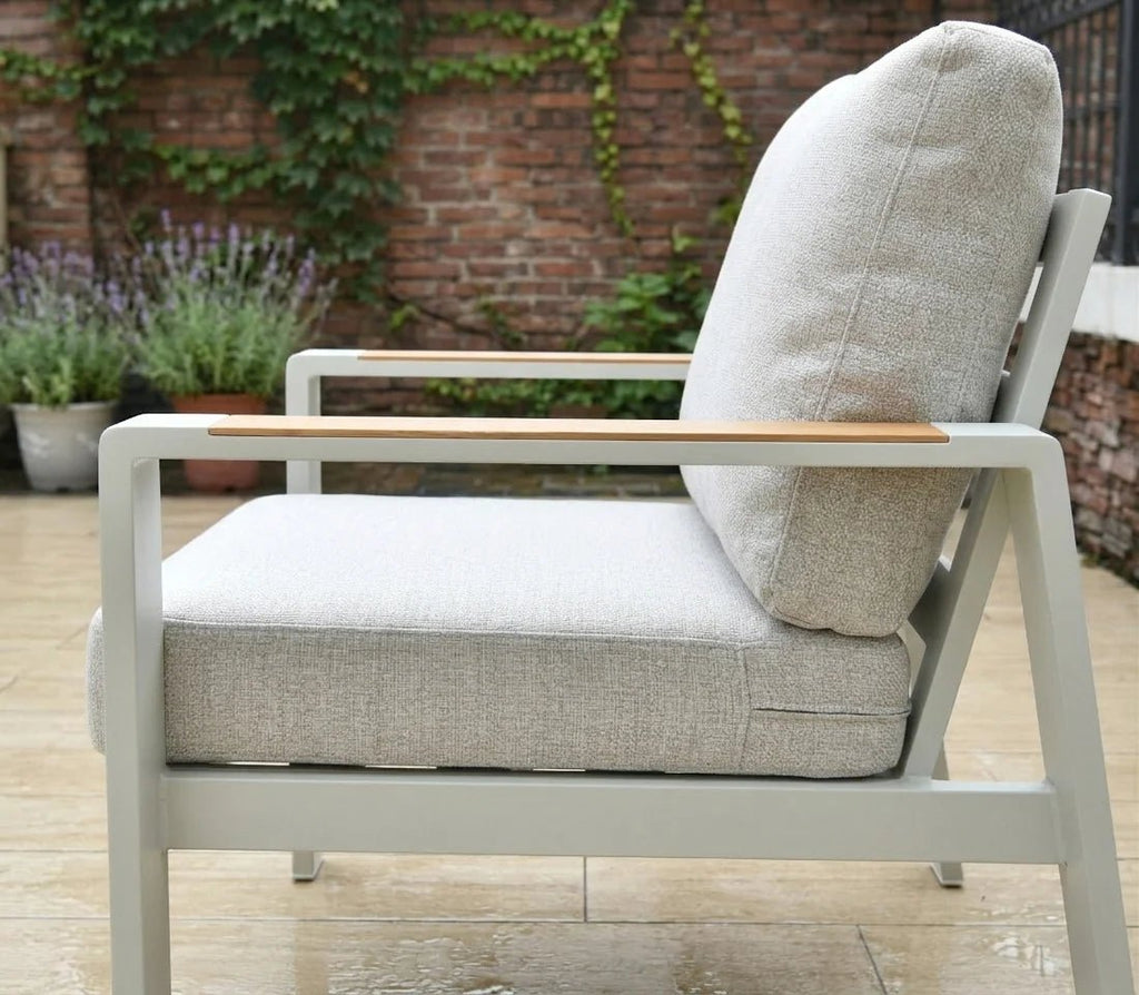 THORNBURY - Aluminium Slated Sofa Set - Outdoor Structures UK