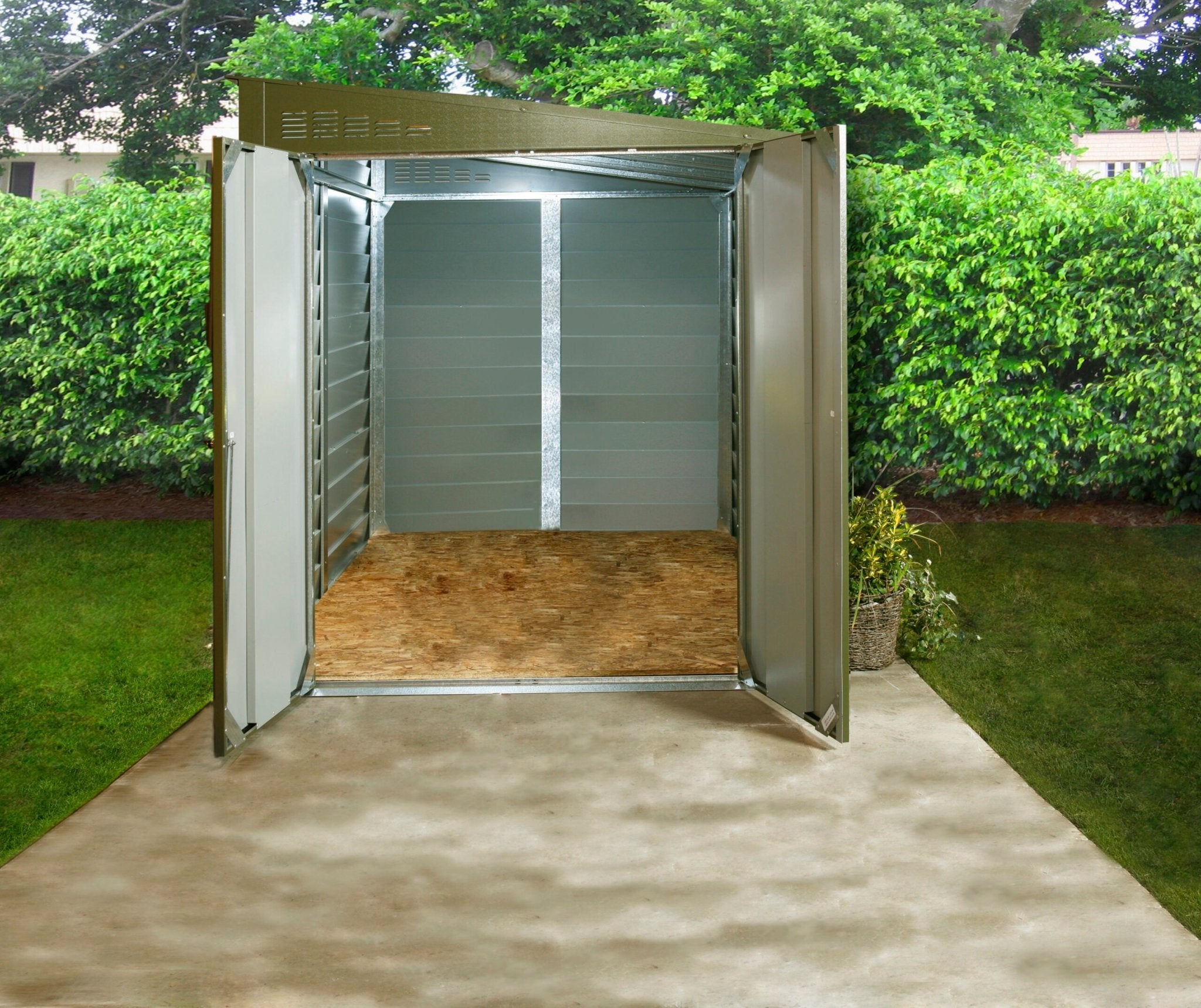 Trimetals Titan 960 Pent Metal Shed – 6×9 ft - Outdoor Structures UK