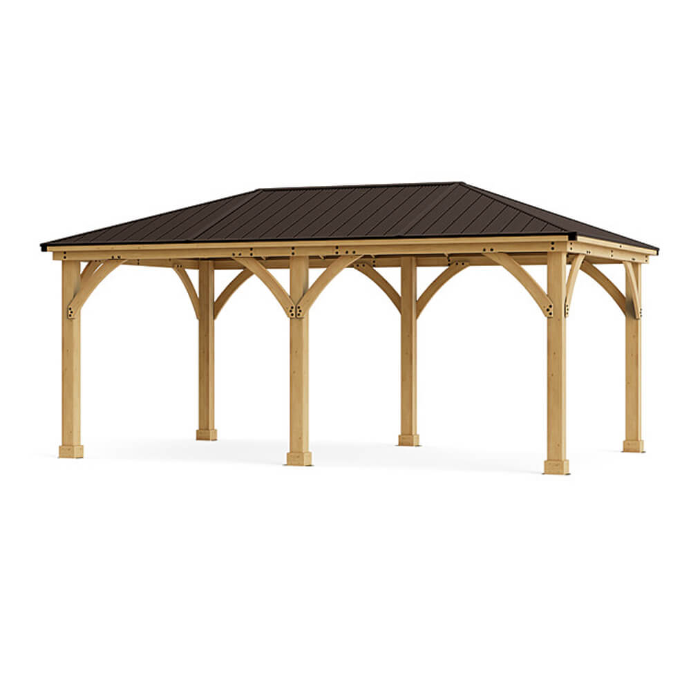 Yardistry Wooden Gazebo 12ft x 20ft (3.7 x 6.2m) - Outdoor Structures UK