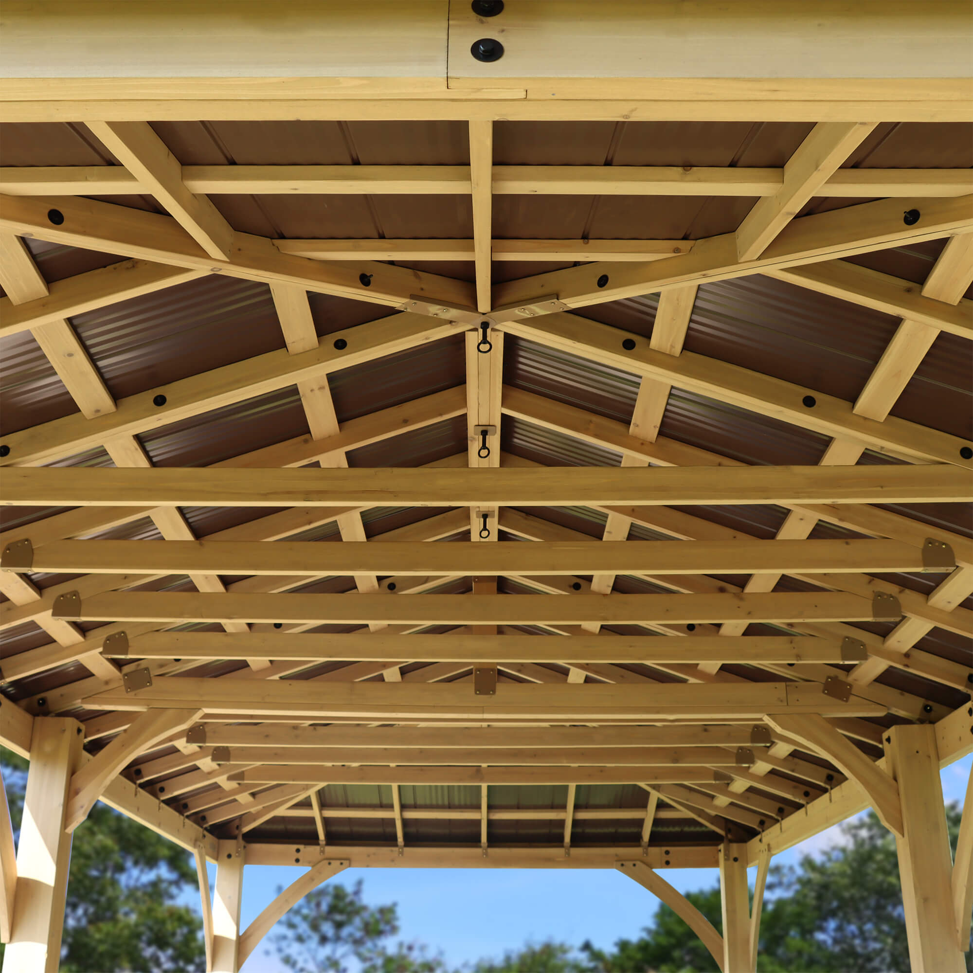 Yardistry Wooden Gazebo 12ft x 24ft (3.7m x 7.4m) - Outdoor Structures UK