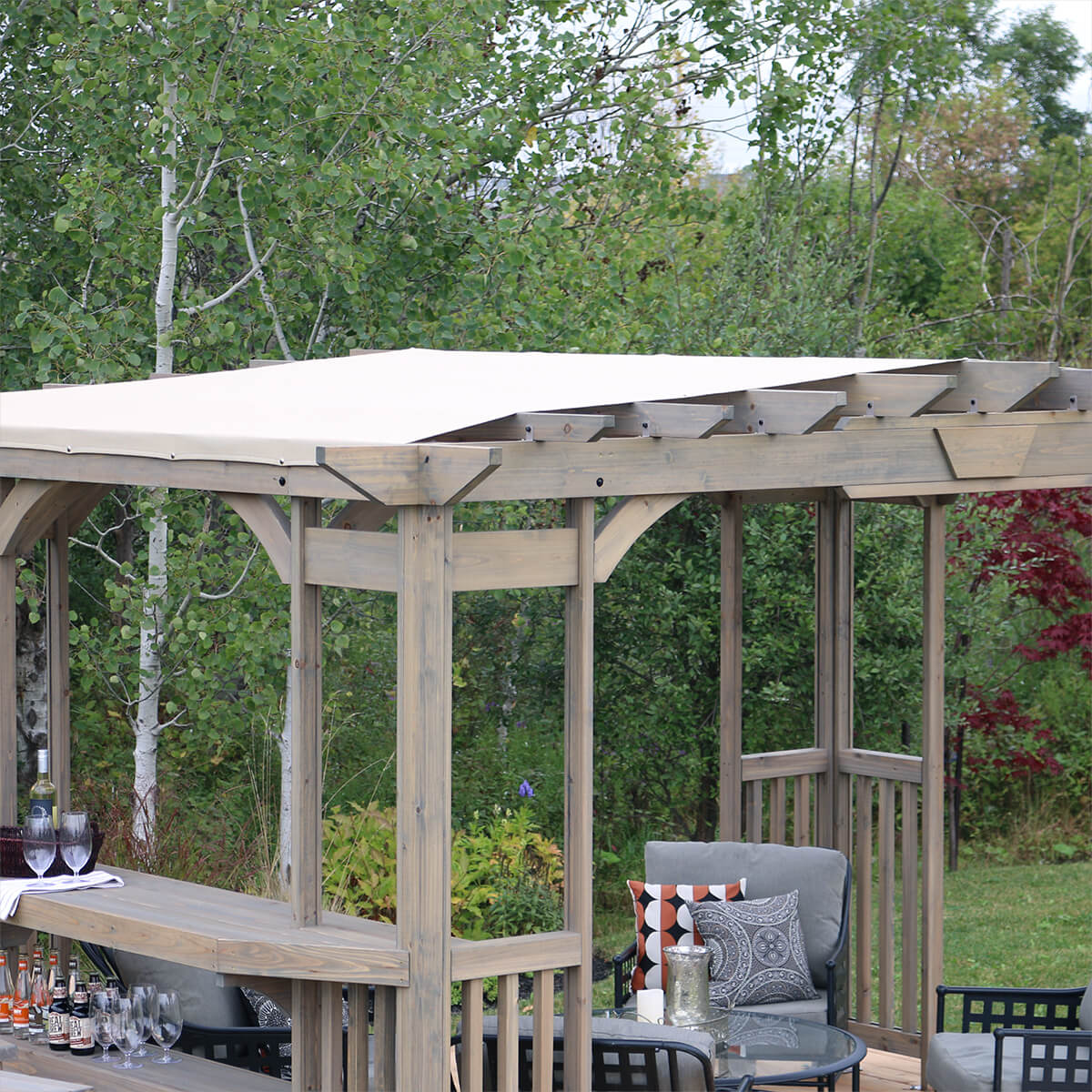 Yardistry Wooden Pergola 10ft x 14ft (3m x 4.2m) - Outdoor Structures UK